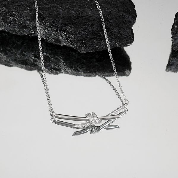 Silver Diamond Necklace