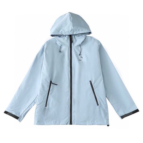 

outdoor luxury brand designer jacket windproof waterproof hooded sweatshirt spring alpha arc jacket men women cardigan coat embroidery sport, Black;brown