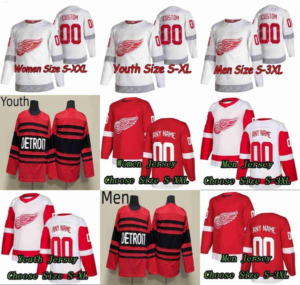 

detroit red wing hockey jerseys 71 dylan larkin 57 david perron 14 robby fabbri 90 joe veleno 73 adam erne 96 jake walman 35 ville husso, Blue;black