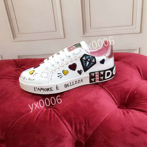 

2023 trendy designer casual shoes mens and womens leather laces comfortable classic couple sneakers street outdoor sports flat shoess, Black