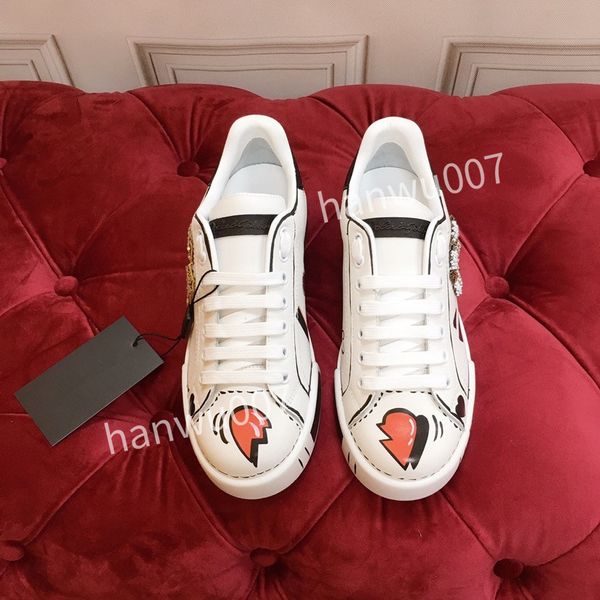 

2023 modern graffiti calfskin sneakers shoes lightweight runner sports super-flex rubber soles outdoor trainers party, Black