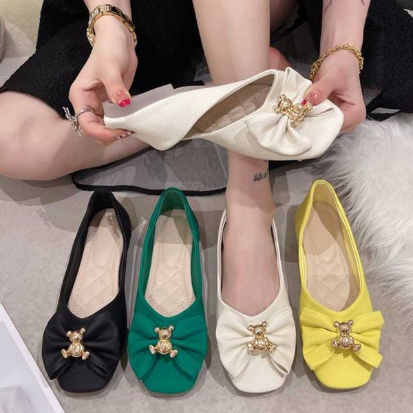 

dress shoes single shoes 2023 new women's shoes autumn square head shallow mouth shoes women's flat heels black 40 socofy chaussur