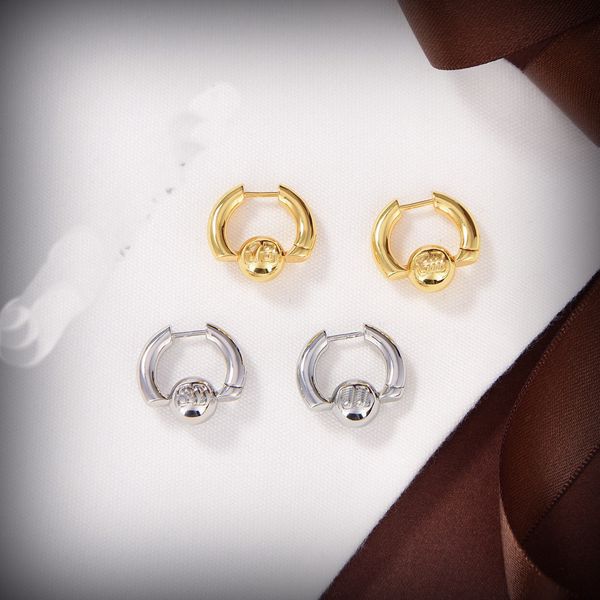 

designer jewelry women earring studs new unique shaped brand b letters pendant with logo shiny non-fading chandelier earrings bbe3 --04 clas, Golden;silver