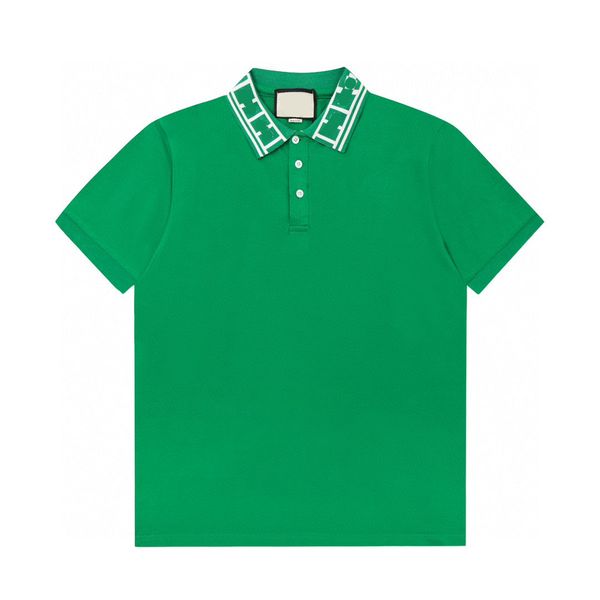 

plus tees men polos round neck embroidered and printed polar style summer wear with street pure cotton q11sa, Black;brown