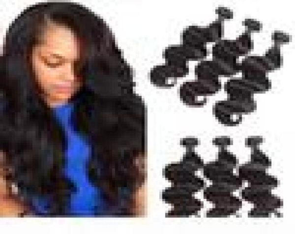 

mink brazilian body wave straight deep wave water wave hair unprocessed human hair extensions brazilian body hair weave bundles7211101, Black