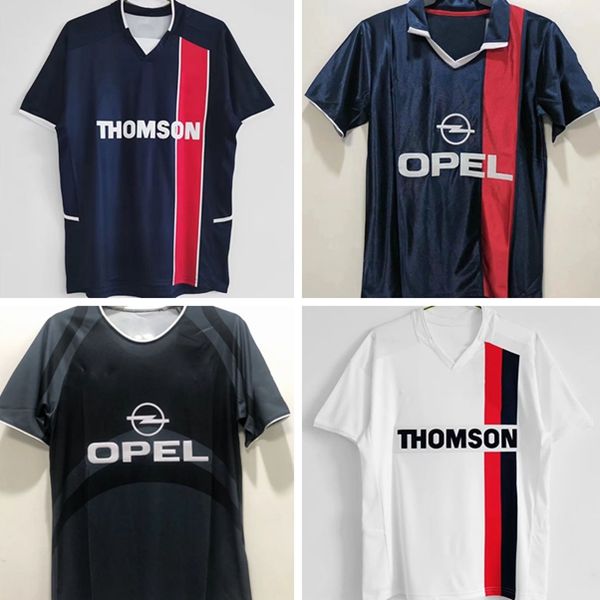 

retro soccer jerseys 1998 1999 weah anelka okocha ibrahimovic ronaldinho beckham psgs shirts classic shirt vintage kits men maillots de foot, Black;yellow