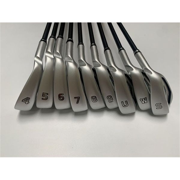 

irons brand 9pcs 425 425 golf iron set clubs 4 9suw r s sr flex steel graphite shaft with head cover 230310