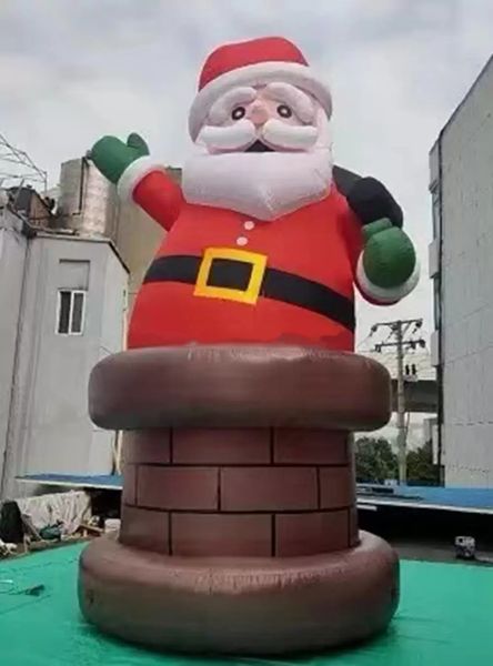 

giant inflatable bouncers santa claus for christmas gathering decoration