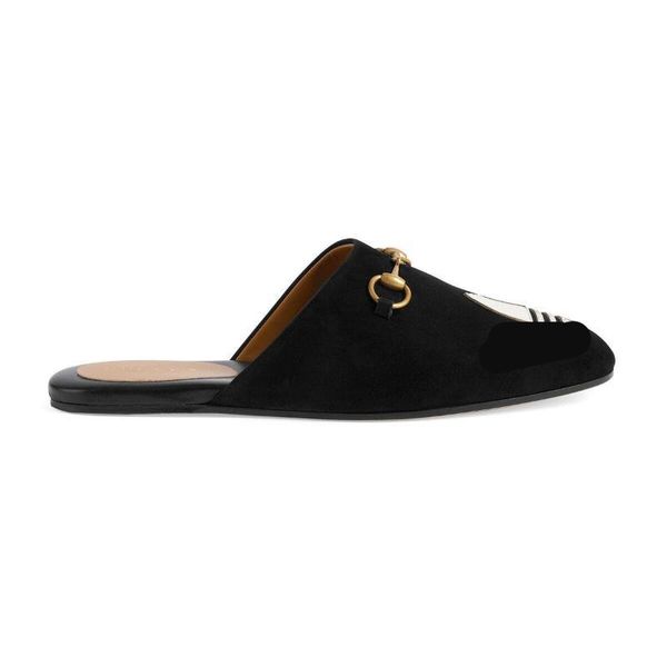 

2023ss summer luxury sandals designer women flip flops slipper fashion genuine leather slides metal chain ladies casual shoes for womens and, Black