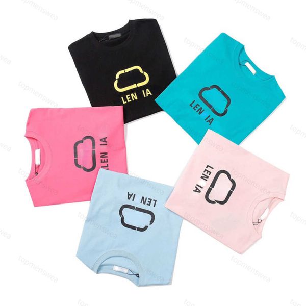 

ba summer men's t shirt designer chest letter printing round neck short sleeved tee trend solid color t-shirt plus size men women cloth, White;black