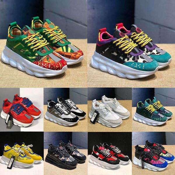 

2023 new men women casual shoes italy triple black white 2.0 gold fluo multi color suede floral purple reflective height reaction designer s