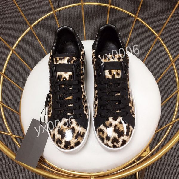 

2023 luxury casual shoes white leather calfskin sneakers shoes comfort outdoor trainers men's pop lace up flats walking trainer, Black