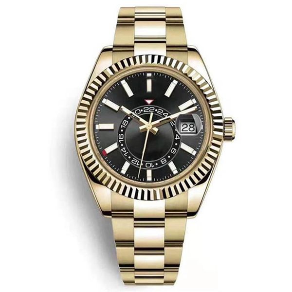 

diamond sky whole watch for man mens watches quarz movement black bezel bracelet watch men watches reloj montre de lusso219s, Slivery;brown