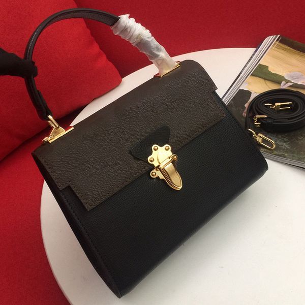 

classic retro shoulder bags leather flap vintage cross-body bag fashion metal buckle designer purse handbag