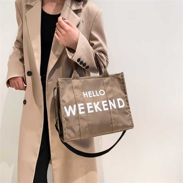

handbag 2023 fashion women's bag leather quality handbag fashionable fashion high-capacity nylon for tote fashion single shoulder messe