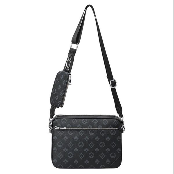 

men's bag checkerboard shoulder handbags women messenger handbag three-in-one mahjong wallets combinatio small square evening301t