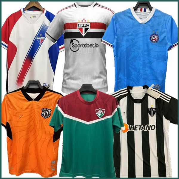 

23 24 fluminense sao paulo fc soccer jerseys fortaleza esporte clube 2023 2024 luciano pablo maia egidio lucca m.paulo ph ganso nene marcelo, Black;yellow