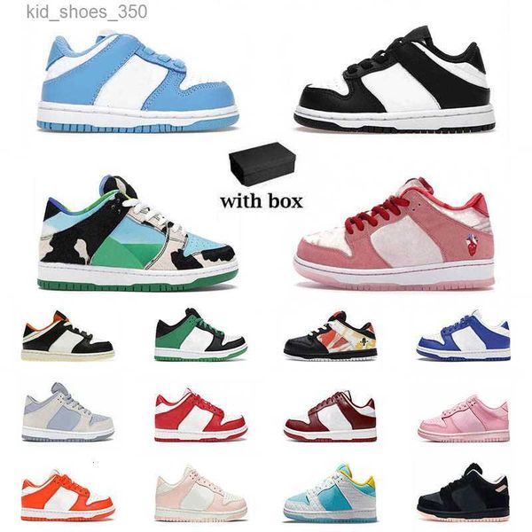 

with box chunky dunks kids shoes athletic outdoor toddler baby dunkes dhgates fashion sneakers black white panda pink children walking