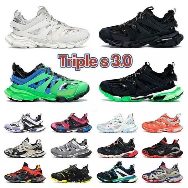 

2023 casual shoes running triple sneakers sport white pink 3m black white grey beige orange blue platform paris 3.0 track s men women update