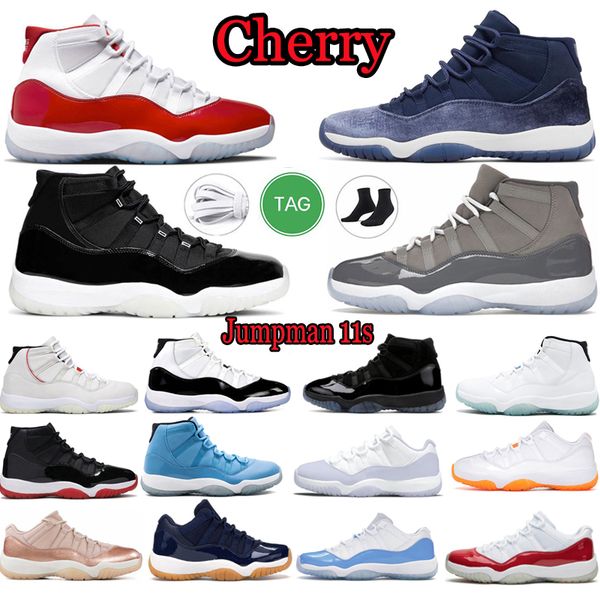 

jumpman 11 basketball shoes og 11s women men low concord cherry pantone space jam legend white pure violet designer sports sneakers walking