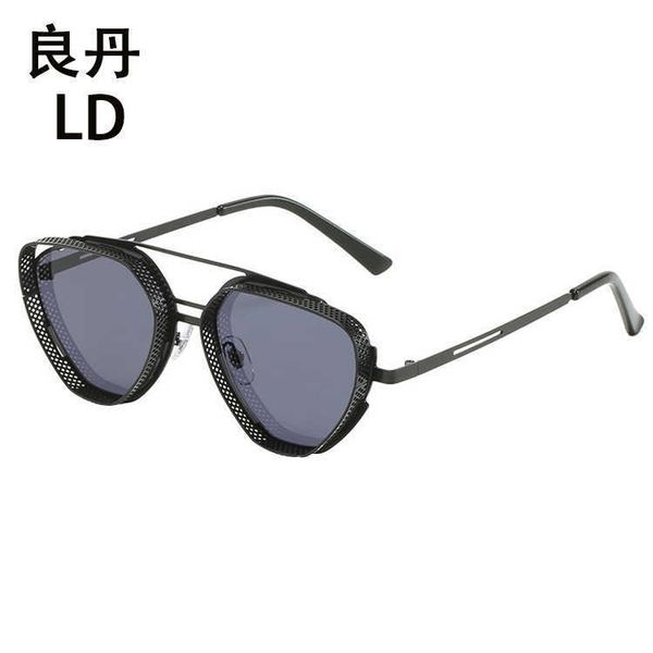 

mens metal cutout steampunk style sunglasses fashion personalized polygon, White;black