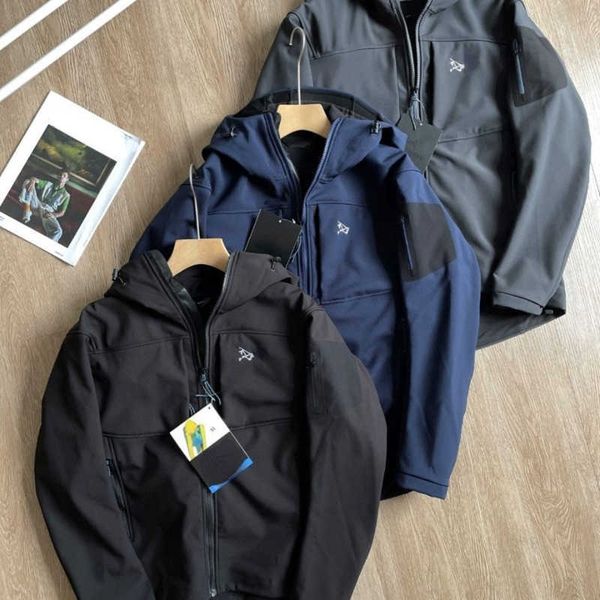 

american luxury brand arc jacket designer jackets men women hooded sweatshirt beta series windproof waterproof sportswear cardigan coat, Black;brown