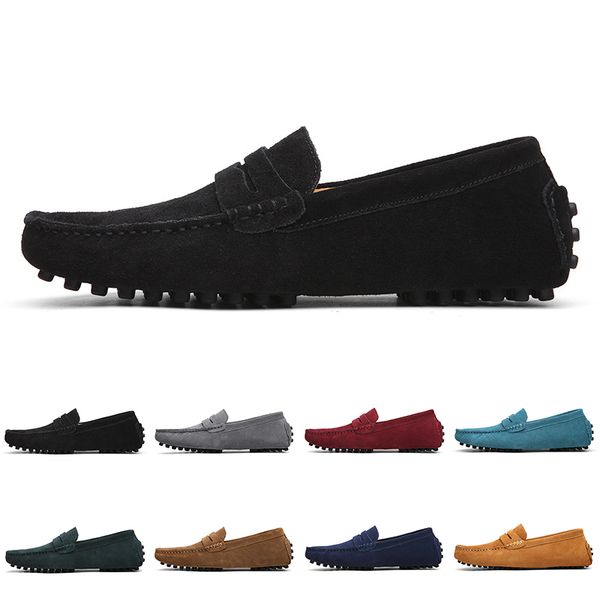 

mens women outdoor shoes leather soft sole black red orange blue brown comfortable sneaker 009