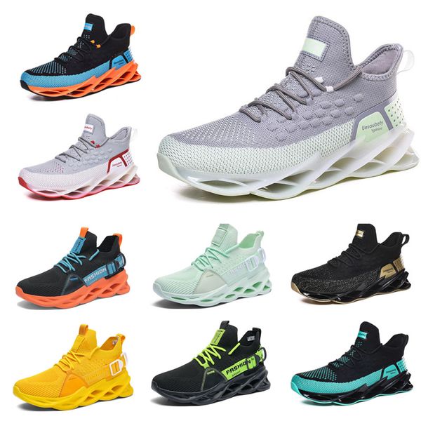 

men running shoes fashion trainers general cargo black white blue yellow green teal mens breathable sports sneakers thirty five