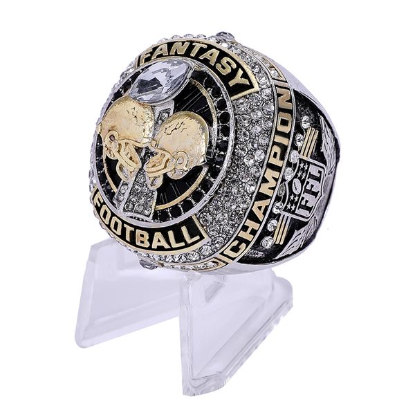 

2023 fantasy football ring with stand full size 8-14 drop shipping, Silver
