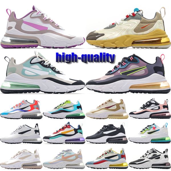 

270s react men women running shoes high-quality trainers designer cactus trails crimson tint spruce aura midnight navy bauhaus outdoor sneak