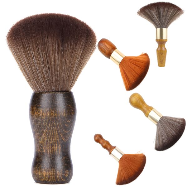 

neck face duster brushes barber hair clean professional soft black hairbrush salon cutting hairdressing styling make tools