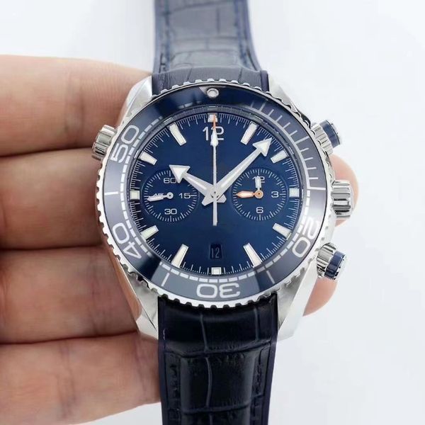 

man's fully automatic mechanical watch seahorse 600 can't time ceramic collar brand-name watch, Slivery;brown