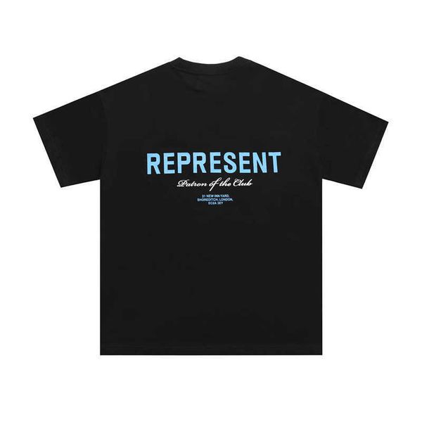 

representative 22ss store limited letter slogan printed round neck casual men and women short-sleeved t-shirt lovers summerh2cu, White;black