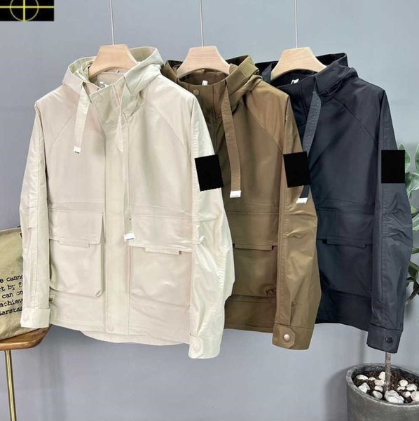 

plus size coat stone men's sweater island men's jacket 2023windbreaker thin coat coat men's and women's coat spring and, Black;brown