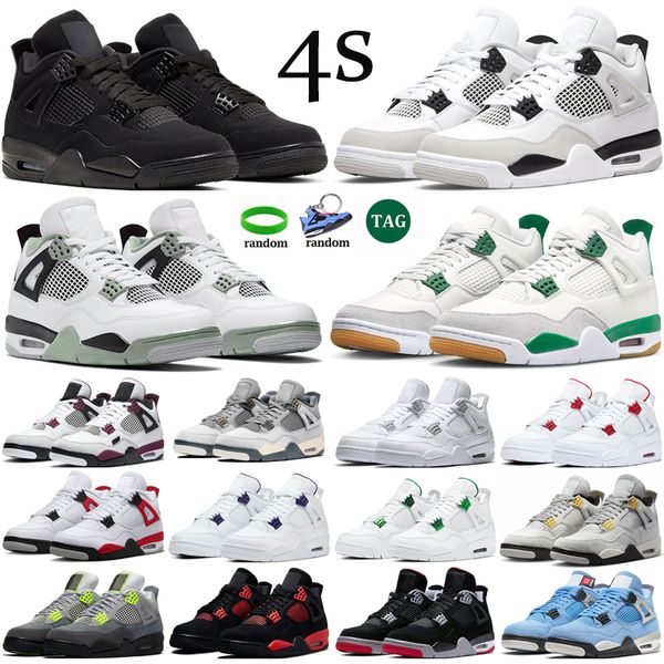 

basketball 4 shoes for men women 4s military black cat sail red thunder pine green white oreo pn dust seafoam cool grey mens outdoors sports
