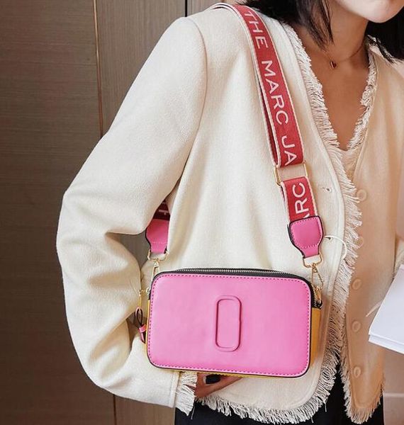 

wallets shoulder bags marc crossbody bags handbags designer bag women ladies fashion all-match classic multicolor purses h03013, Red;black