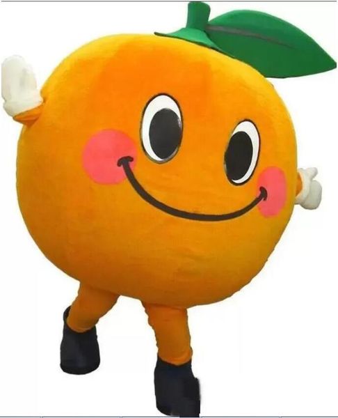 

halloween new custom orange mascot costume, Red;yellow