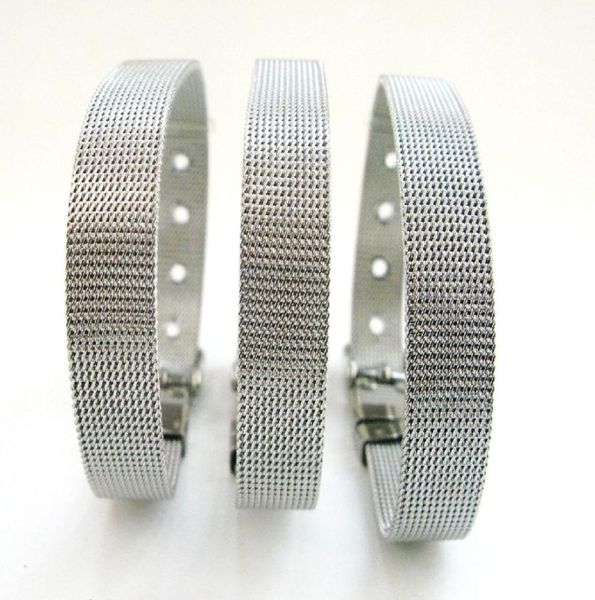 

2030pcslot 8x210mm stainless steel wristband bracelet fit for 8mm slide letters diy charms fashion jewelrys6872267, Golden;silver