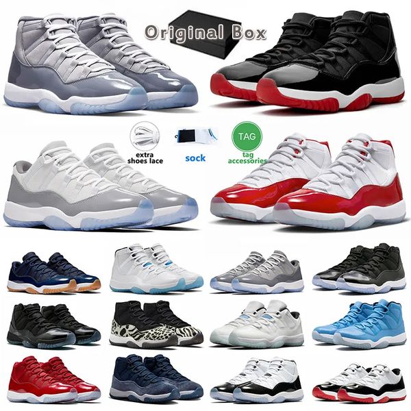 

11 11s retro basketball shoes man woman sneakers cherry midnight navy cool grey concord platinum tint barons legend blue 25th