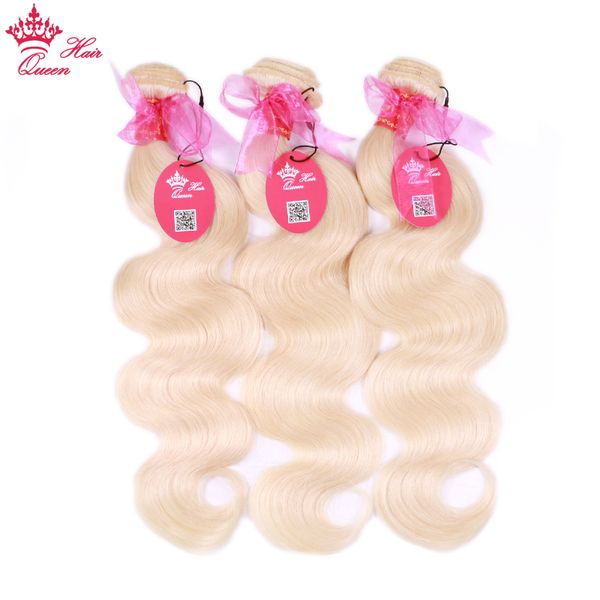 

613 blonde color brazilian body wave european human hair weave bundles machine double weft hair extensions, Black