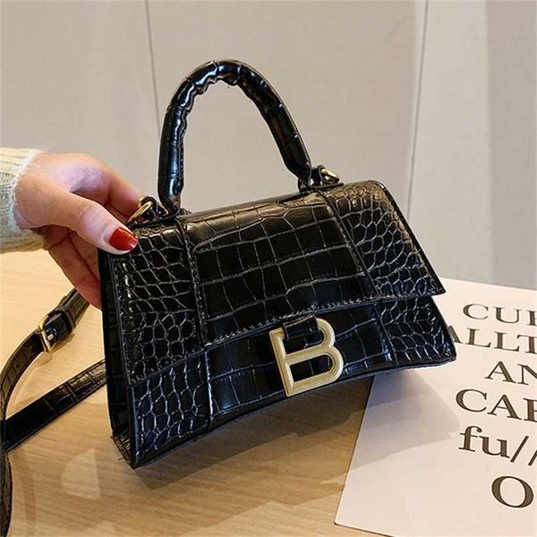 

handbag 2023 fashion women's bag leather quality handbag women's korean version cross arm handle stick crocodile pattern shoulder