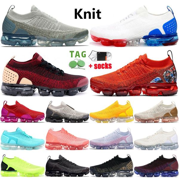 

2023 designer vapors knit og mens running shoes fly 2.0 celestial teal navy blue burst heel graphic team university red sail men women sneak