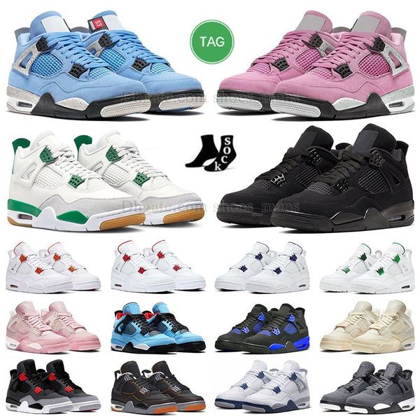 

university pink 4 basketballs shoes jumpman 4s pine green black cat sneakers oreo military black off infrared women j4 red thunder pn dust s