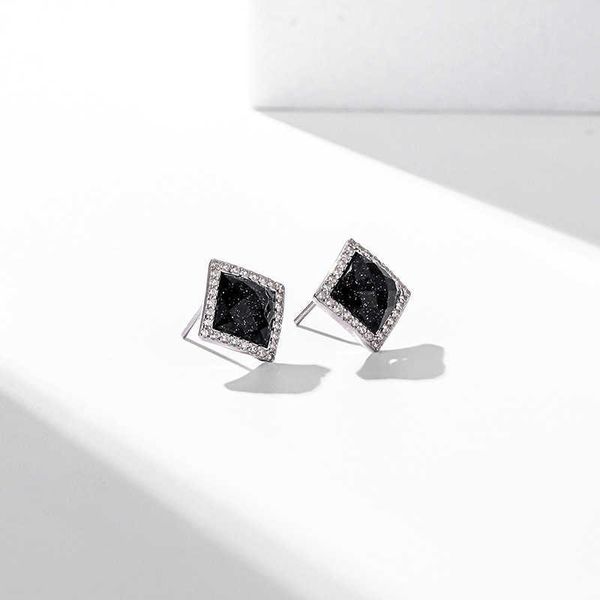 

eearings version of xiaoxiangfeng personalized s925 silver cold wind star earrings women's ins week trinkets linka, Golden