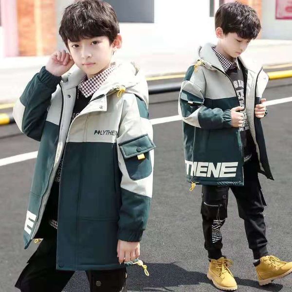

tench coats boys autumn sports windbreaker spring jacket child midlength casual handsome patchwork outerwear fall clothes for kids coats 12, Camo
