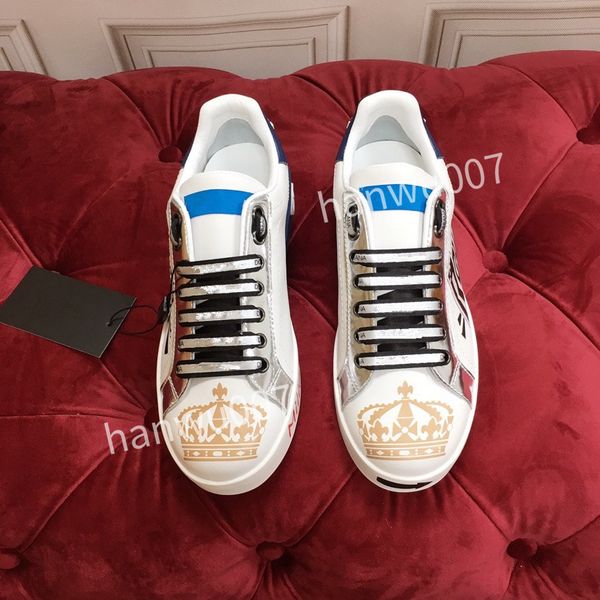 

the new men sneakers shoes graffiti calfskin leather man sports super-flex rubber sole boy cool trainers, Black