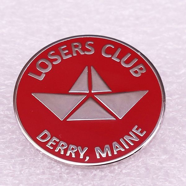 

losers club pin cute anime movies games hard enamel pins collect metal cartoon brooch backpack hat bag collar lapel badges, Blue