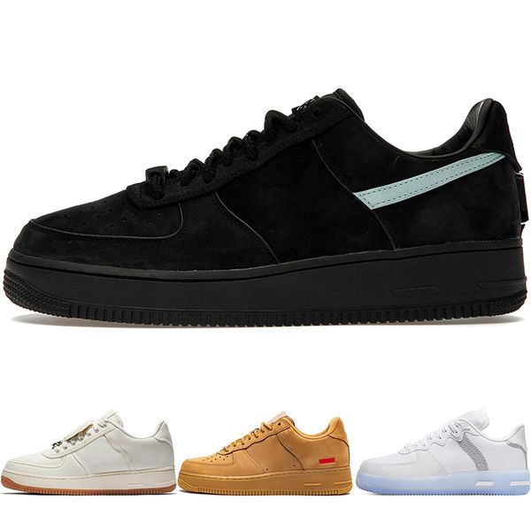 

high-quality 1 low white '07 mens running shoes triple black sports designer tiffany & co. 1837 flax wheat women sneakers