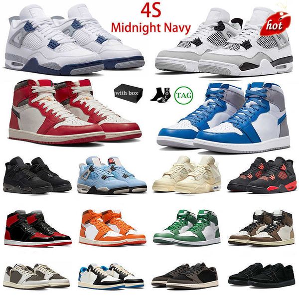 

j4s og jumpman 4 4s basketball shoes military black midnight navy red thunder black cat sail 1 1s lost and found reverse mocha black phantom