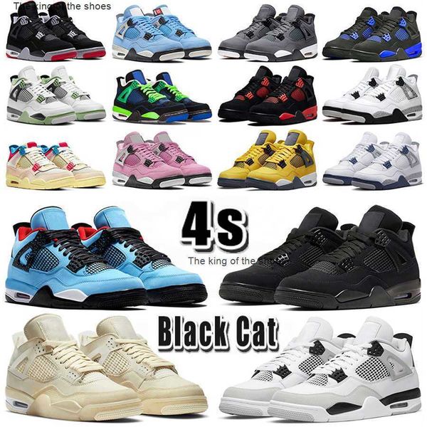 

j4s og2023 og jumpman 4 basketball shoes for men woman 4s thunder sail black cat oreo retro infrared metallic purple cool grey university pi